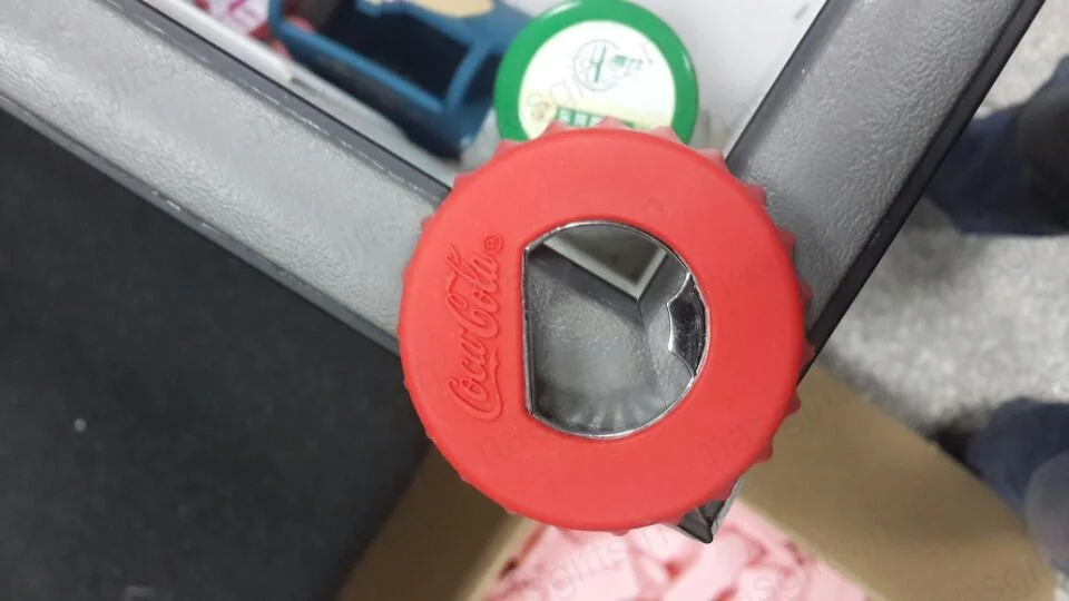 Coca-Cola bottle opener, back view