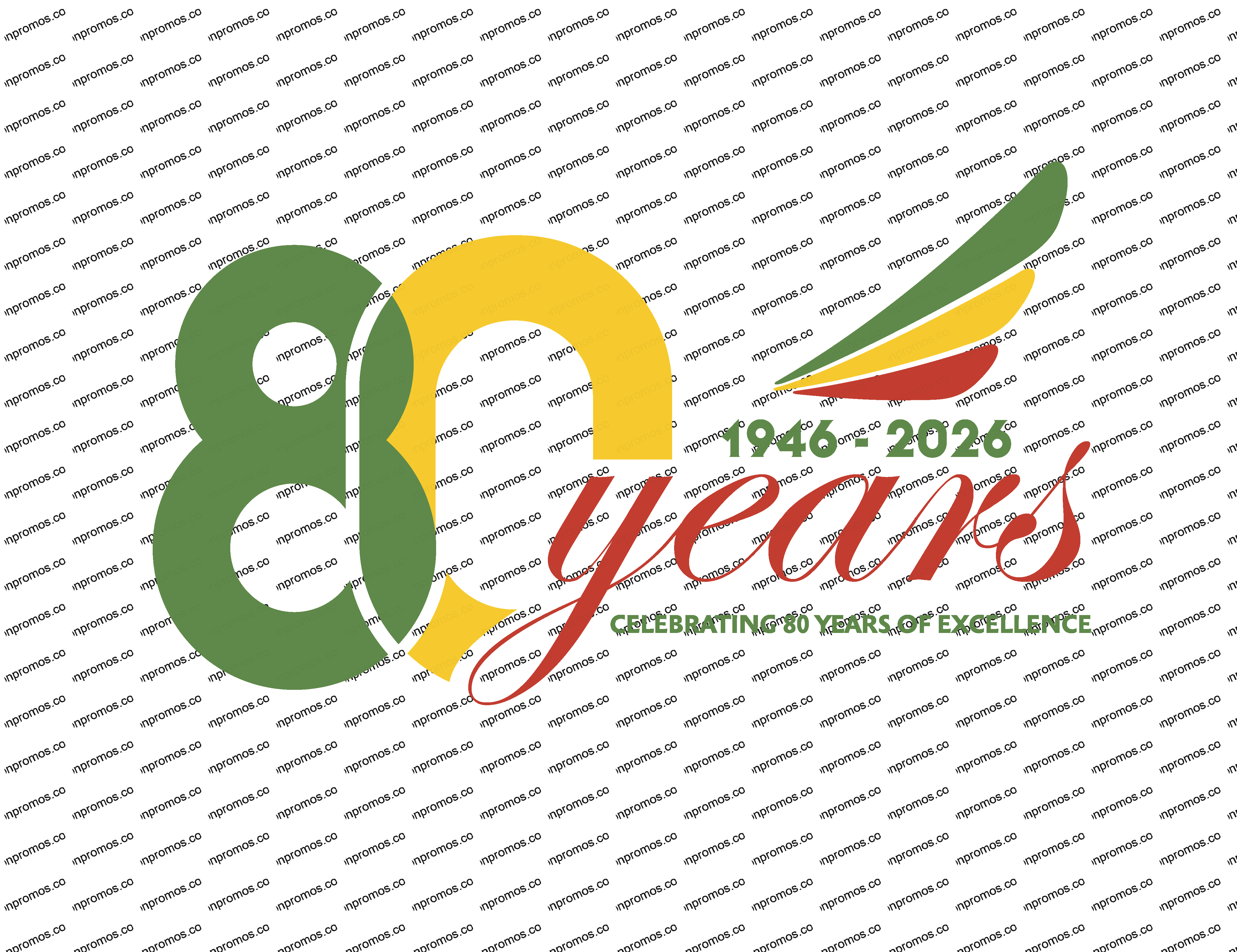 Official Ethiopian Airlines 80th Anniversary logo (1946-2026)