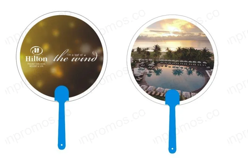 Hilton Phuket Arcadia branded plastic hand fan