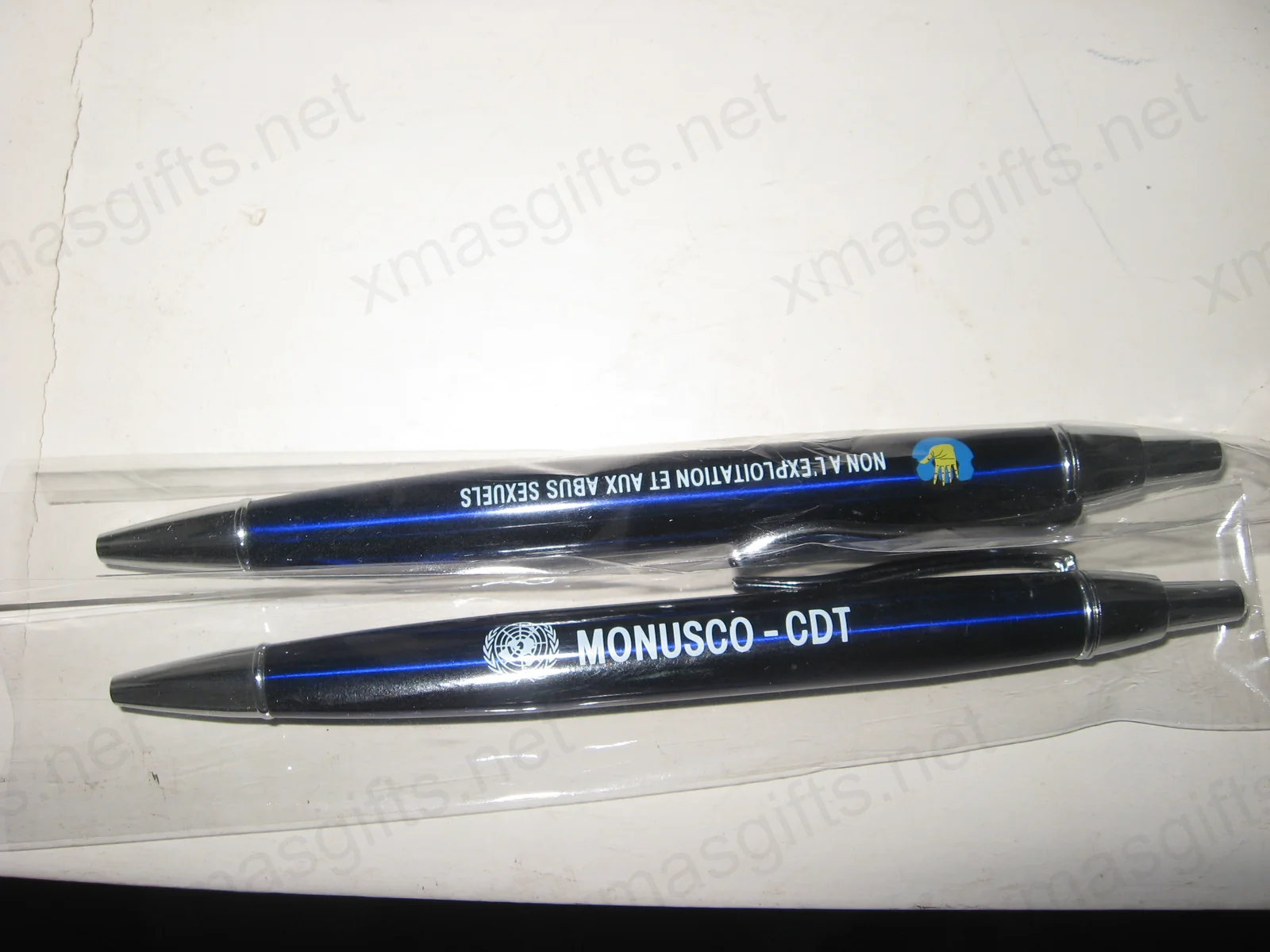 MONUSCO-CDT branded metal pens