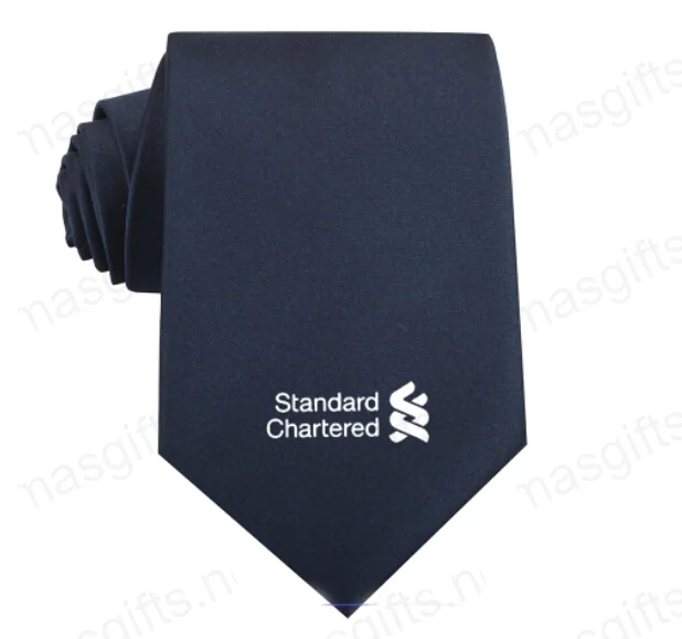 Standard Chartered 100% silk tie