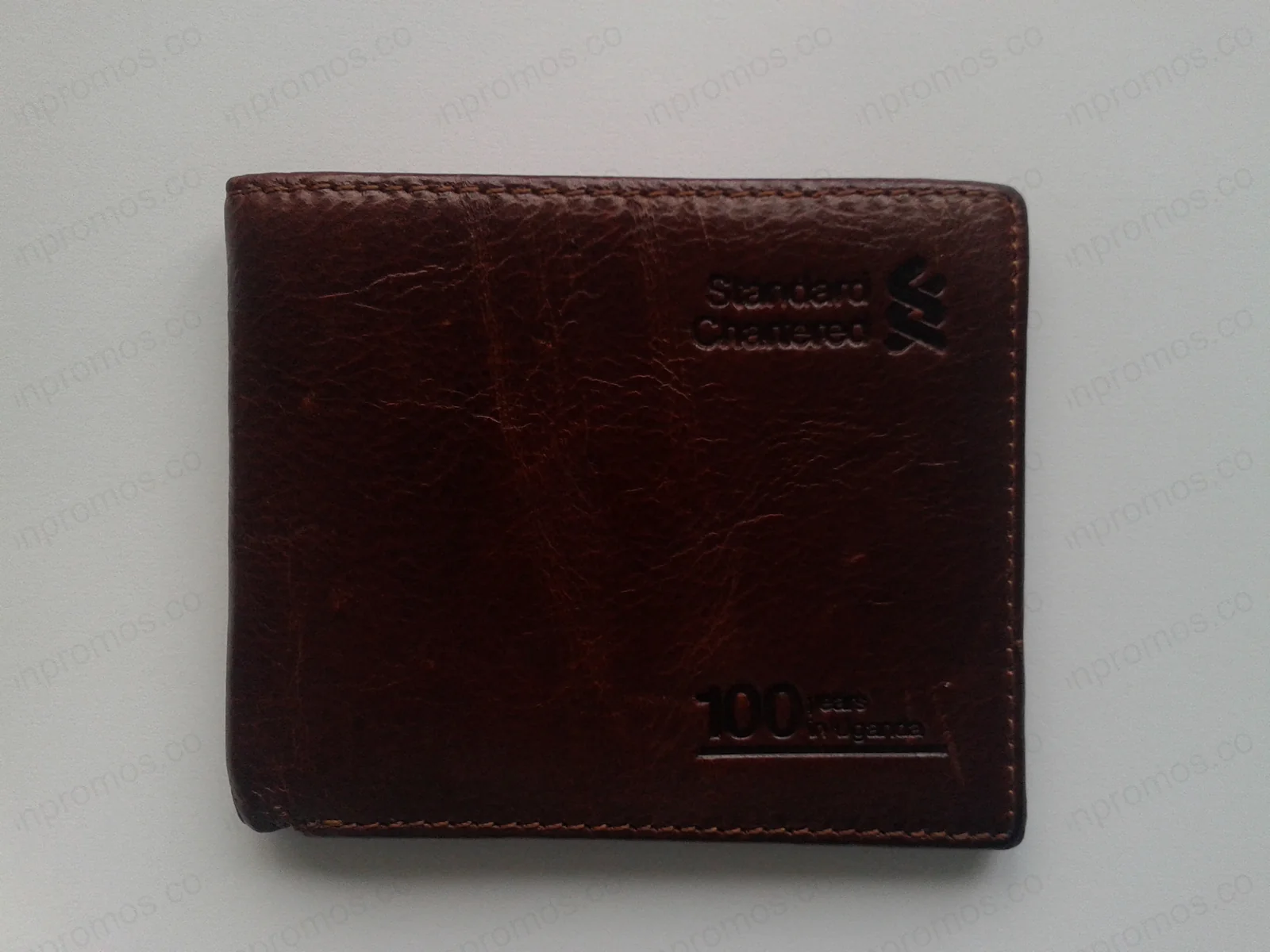 Standard Chartered leather wallet, alternate view