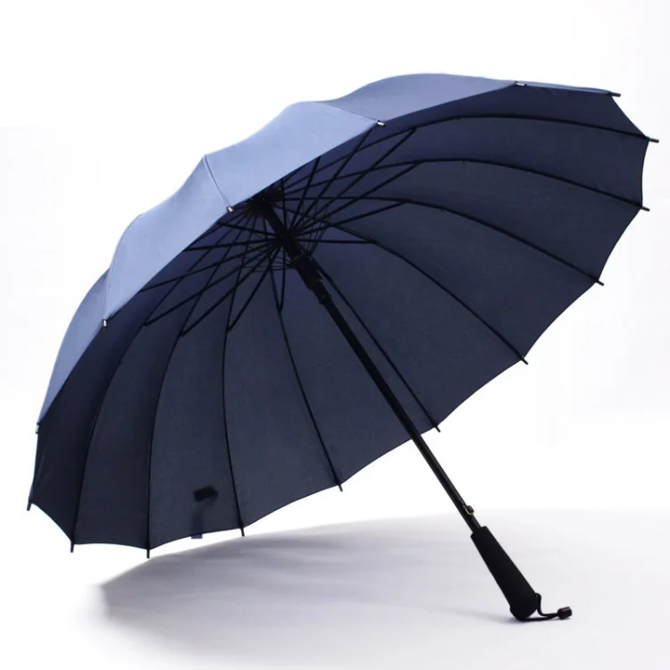24 Rib Extra Large Umbrella, Straight Handle Men Custom