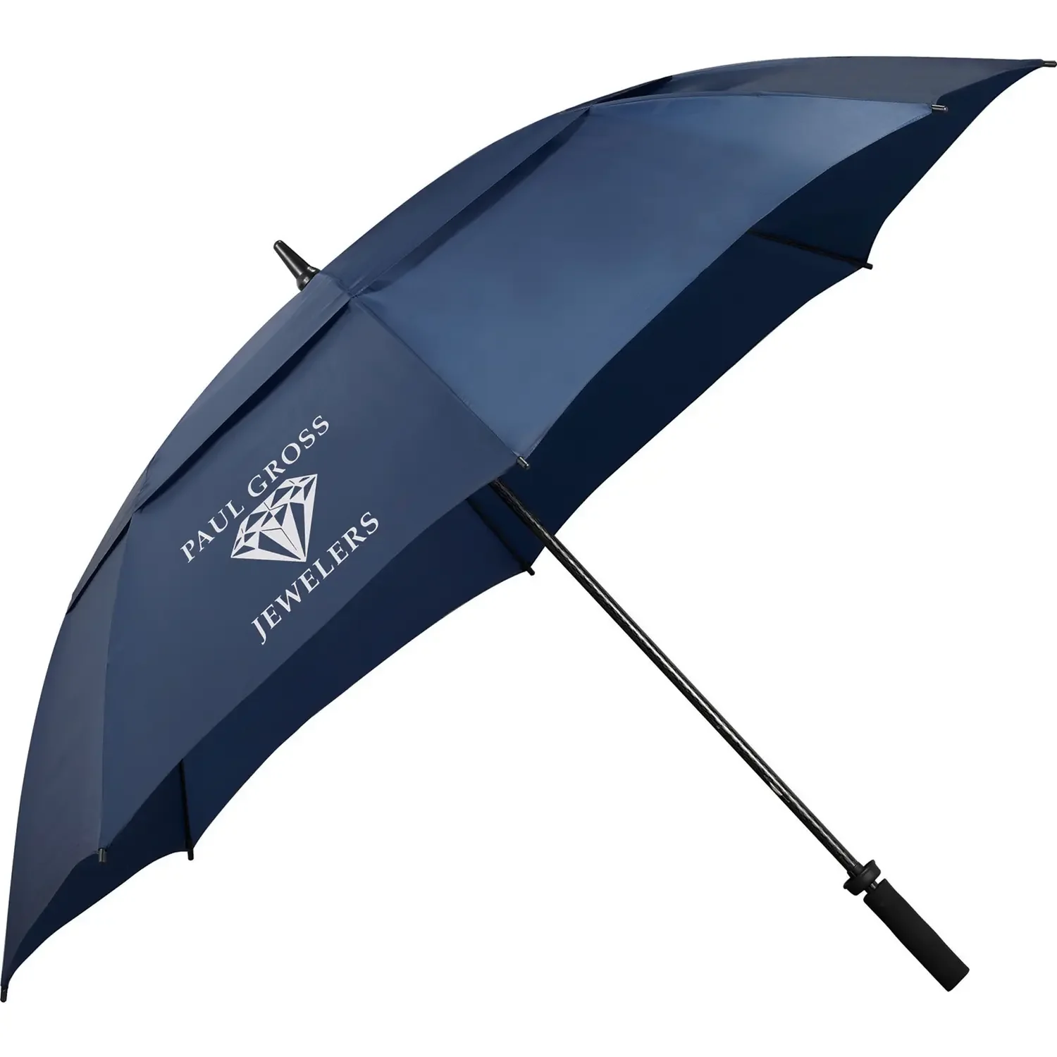 Auto Straight Umbrella, Golf Car Long Handle Logo