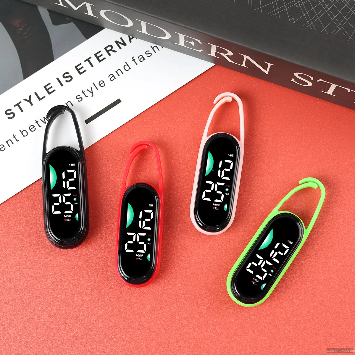 Creative Rectangular Touch Hanging Watch, Luminous Waterproof Student Electronic Watch