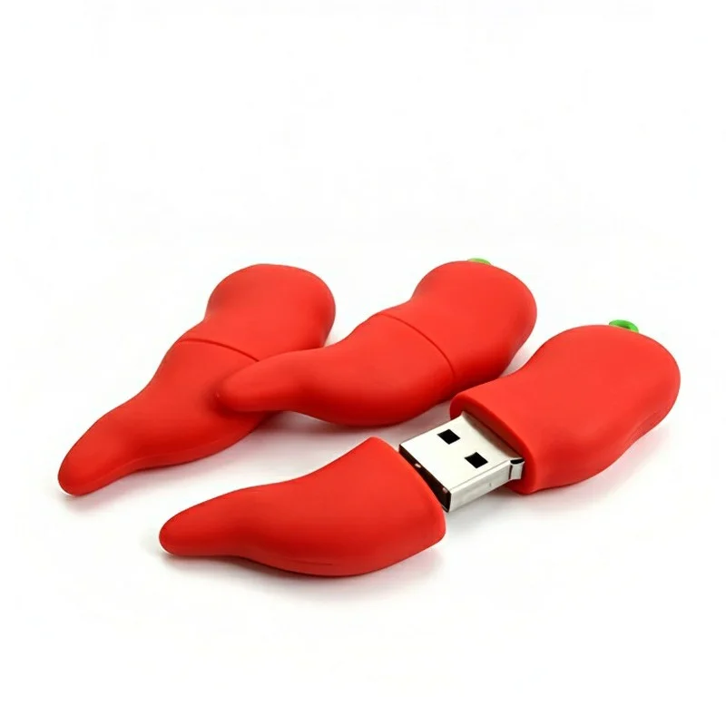 Creative Red Chili USB Stick, 8GB-128GB Gift Pendrive