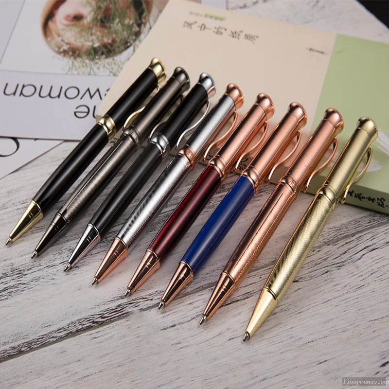 Custom Logo Metal Electroplated Ball Pen, Creative Business Promotional Gift