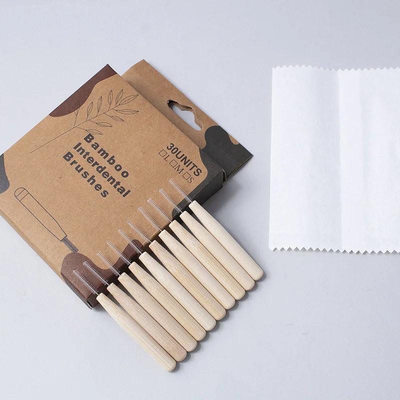 Eco  Friendly Orthodontic Bamboo Interdental Brush,10pcs/box