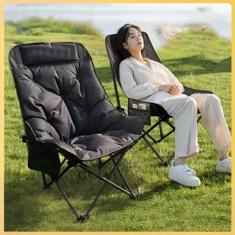 Folding Moon Chair, Padded Camping Leisure Seat