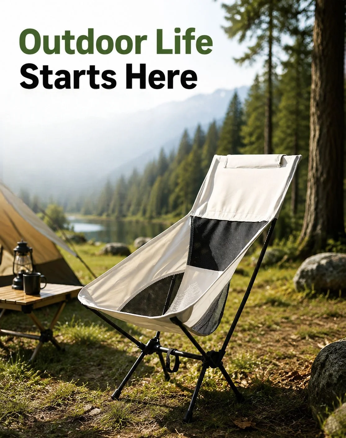 Frog Leg Moon Chair, Folding Camping Fishing Bulk