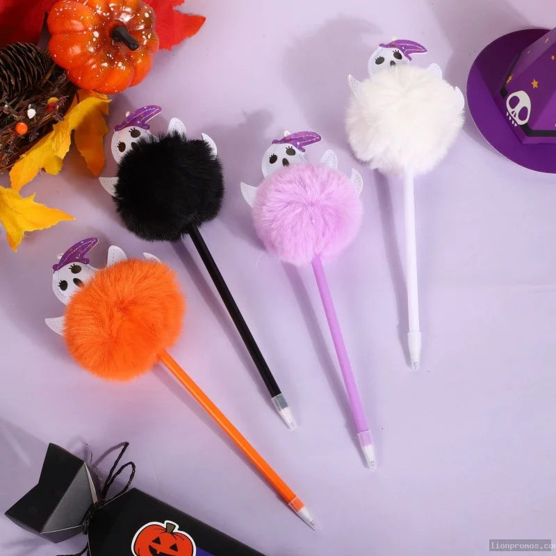 Halloween Cartoon Ghost Pen, Cute Creative Soft Plush Writing Pen