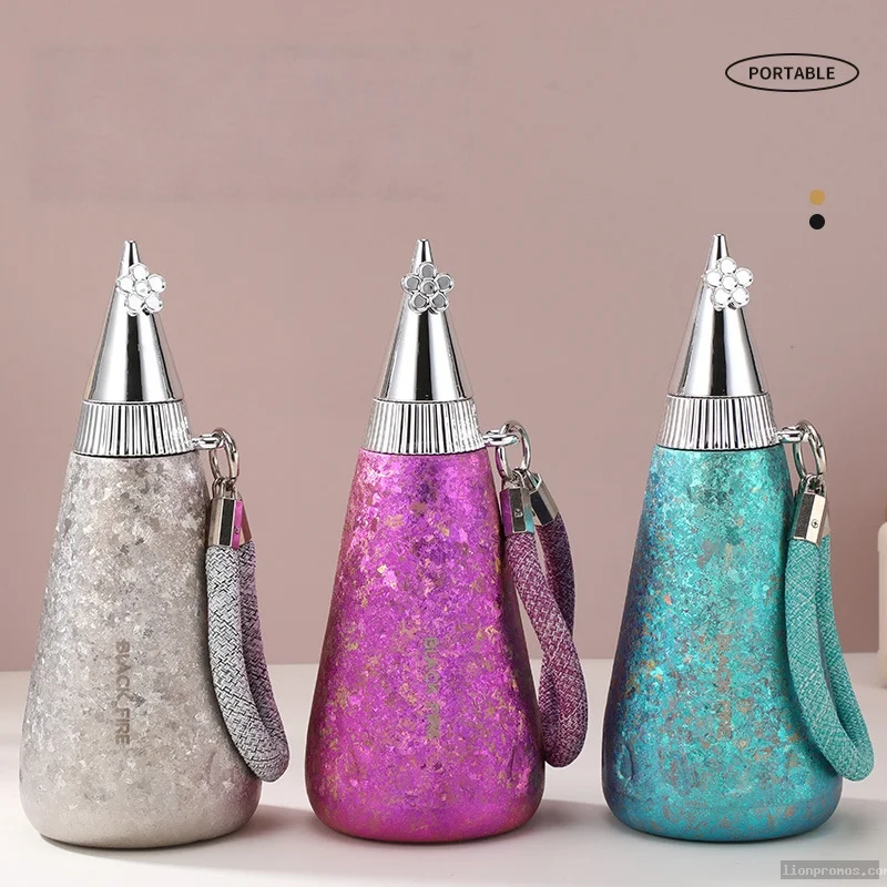 Ice Flower Titanium Cup with Handle