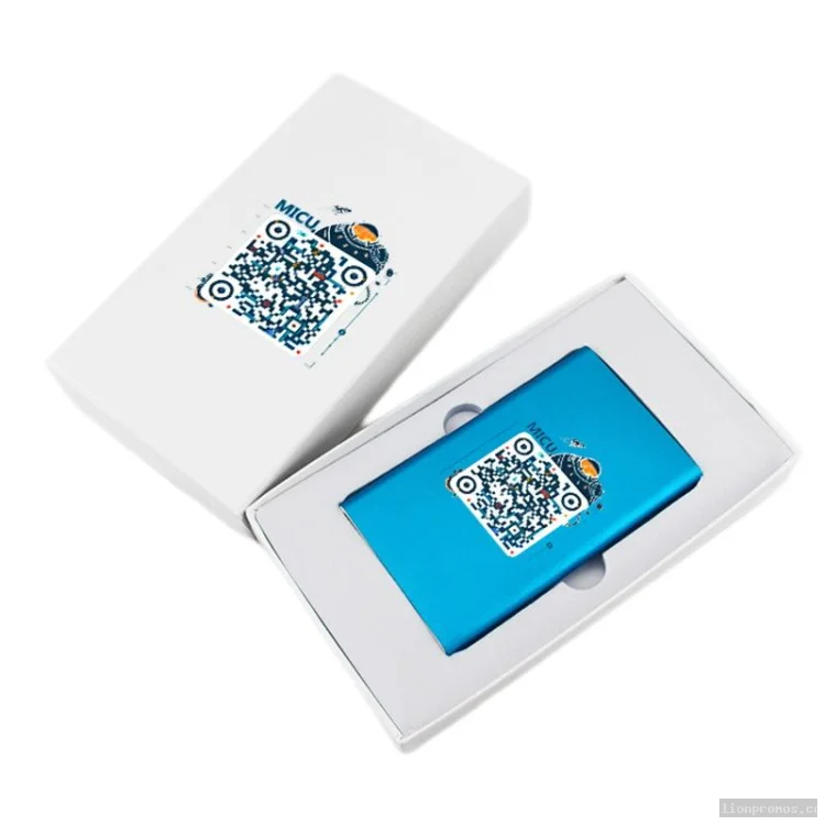 10000mAh Metal Slim Power Bank Custom Printing Promotional Gift Bank