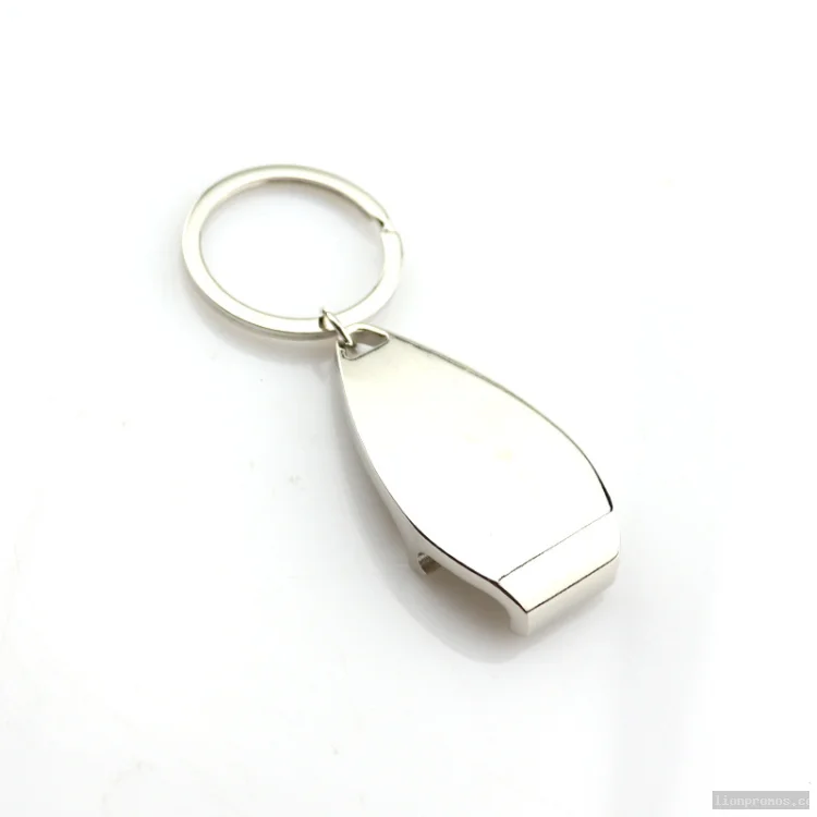 Metal Sea Beach Souvenir Keyring Custom Logo Printing Bottle Opener