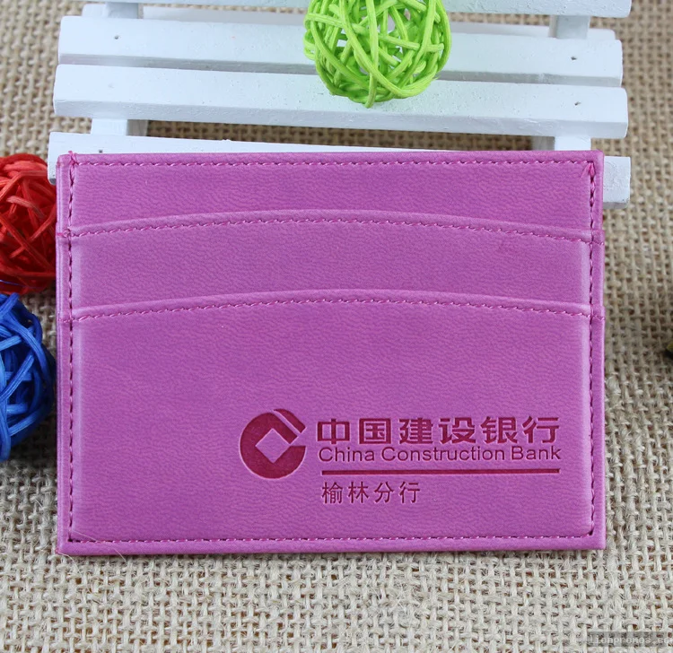 Logo Embossed Gold Stamping Leather Card Cover
