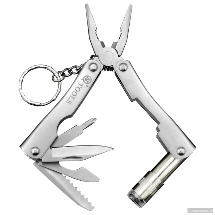 Outdoor folding multifunctional lamp pliers Mini LED lamp pliers