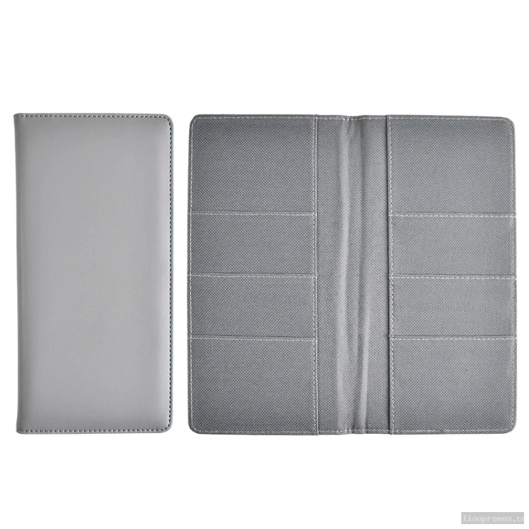 PU Leather Passport Wallet Purse Custom Logo Travel Holder
