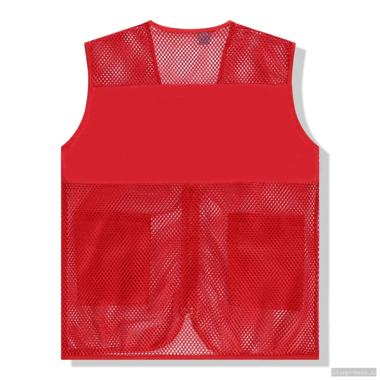 Lightweight Mesh Volunteer Advertising Vests Breathable Summer Event Team Waistcoat
