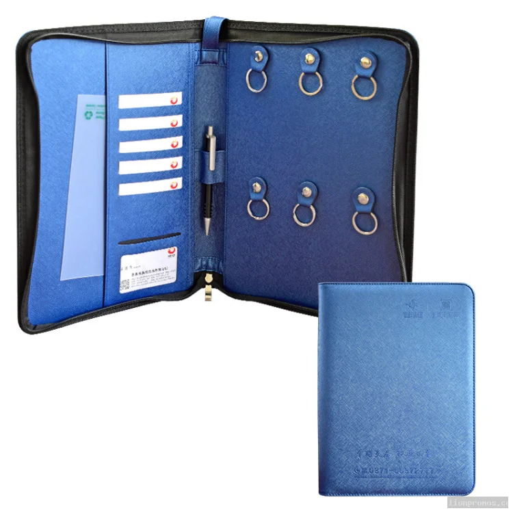 Customized Logo Leather Business Key Pocket Portfolio