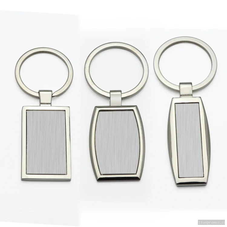 Epoxy Logo Custom Blank Metal Keyring Bulk Wholesale Gift Keychain