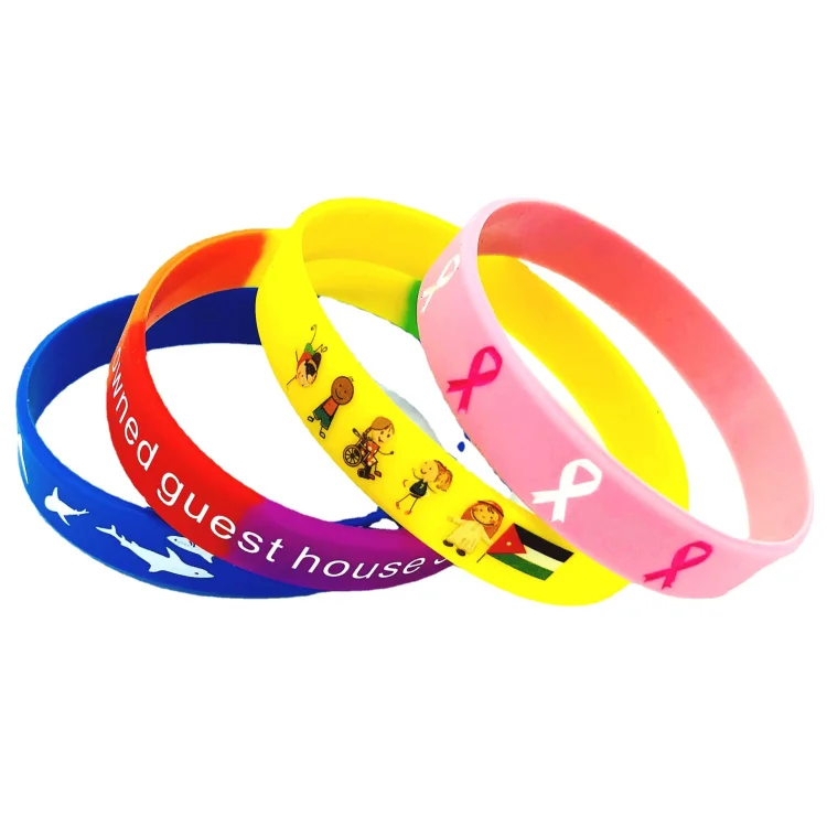 Silicone Wristband Night Glow Concert Festival Cheer Bracelet