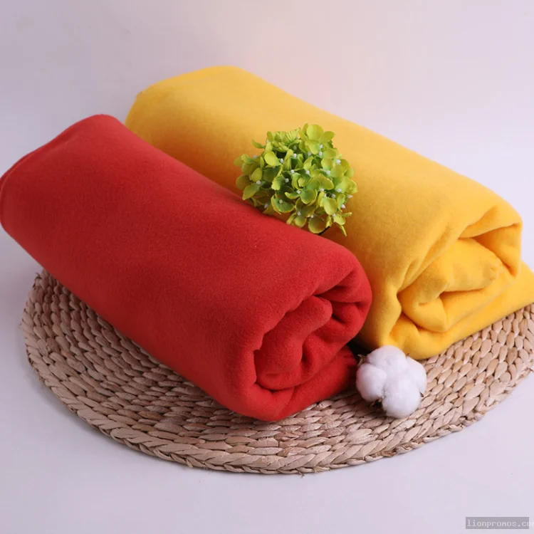 Logo Embroidery Beer Beverage Hotel Promotional Gift Fleece Blanket