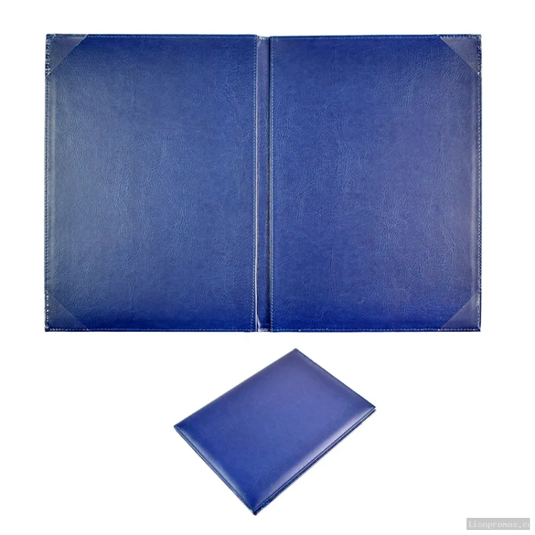 PU Leather Certificate Holder Custom Logo Document Cover
