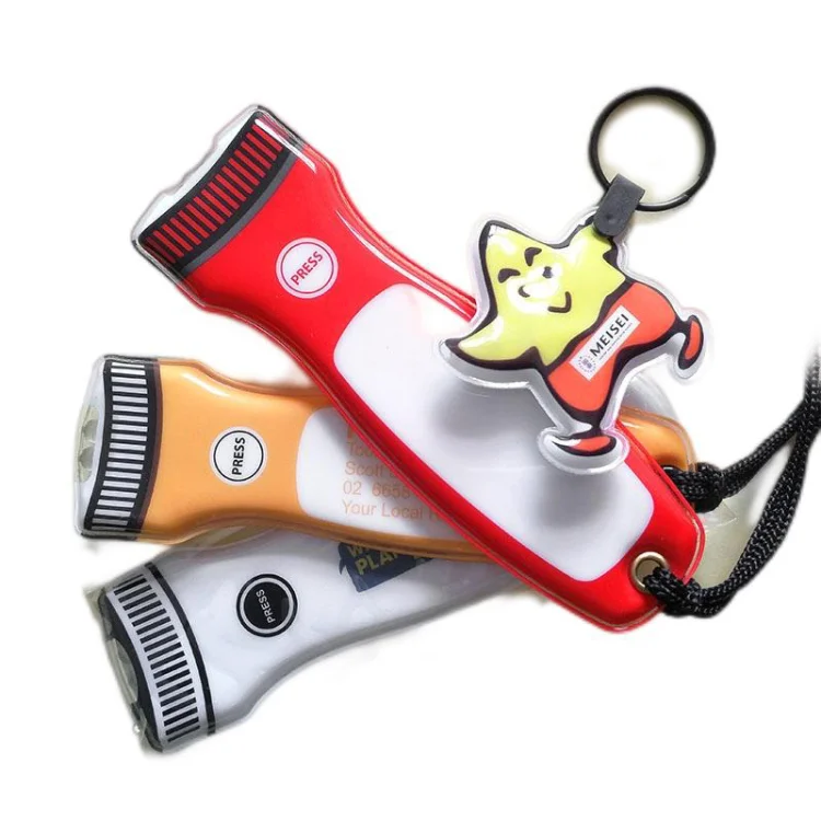Custom Printing Shape PVC Fridge Magnet Torch