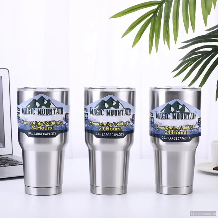 30oz Double Wall Private Label Steel Tumbler Cup With Lid
