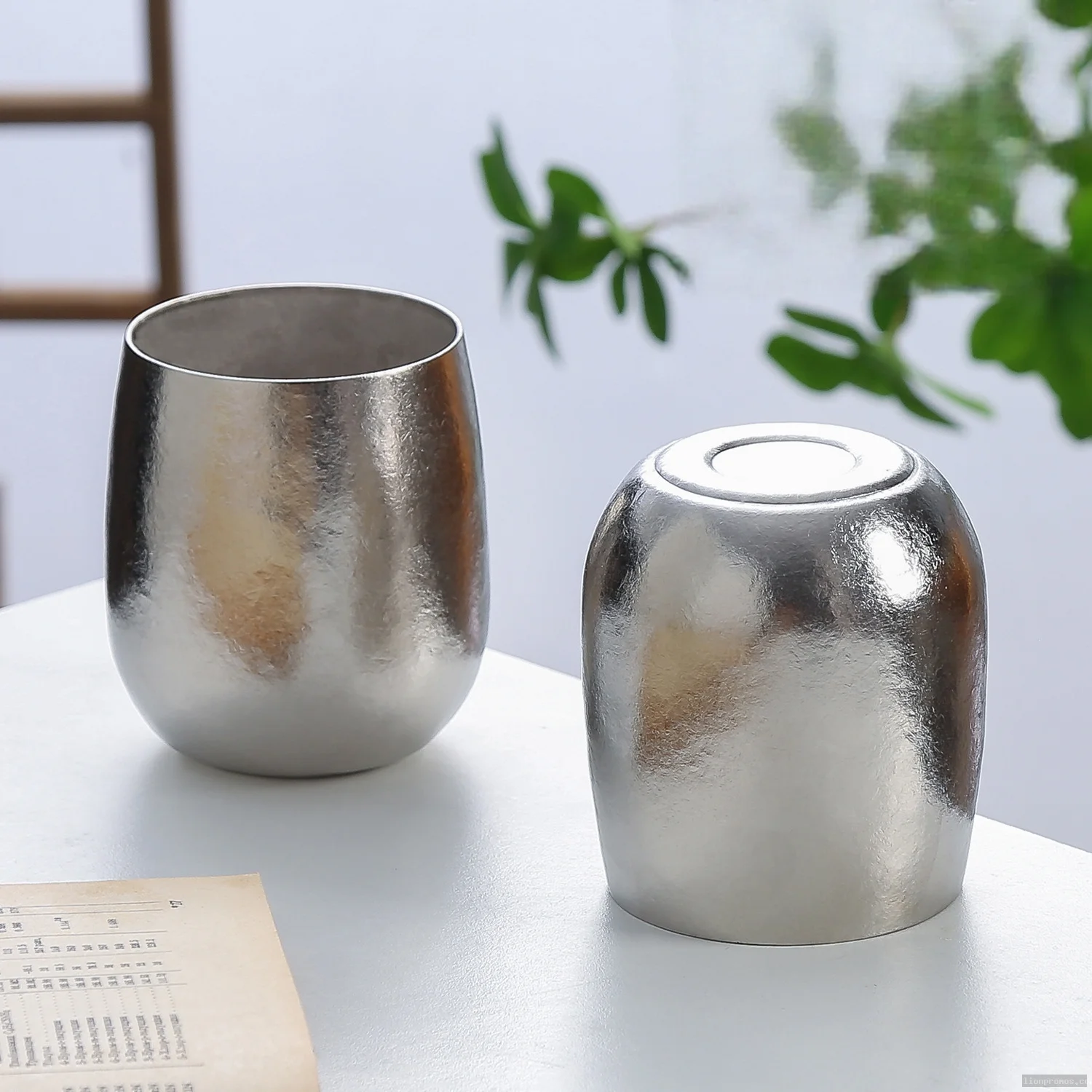 Pure Titanium Double Wall Tea Cup, Business Gift Tumbler