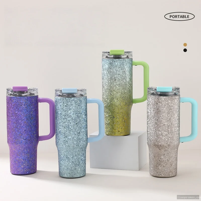 Pure Titanium Handle Thermos, Premium Insulated Water Mug