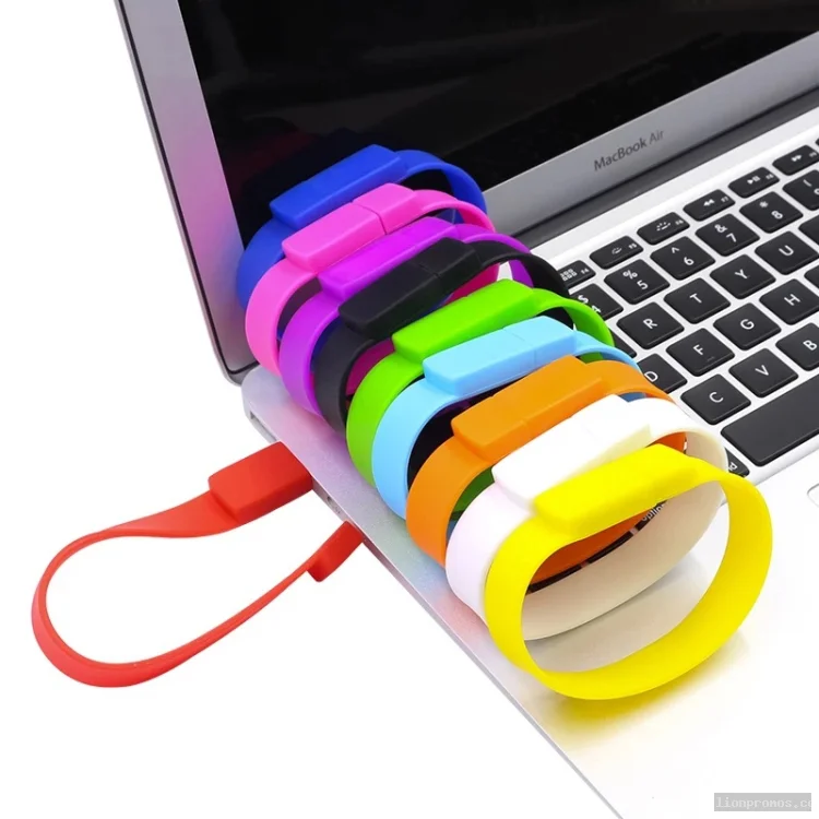 Silicone Wristband USB Flash Drive, Creative Bracelet U Disk Gift