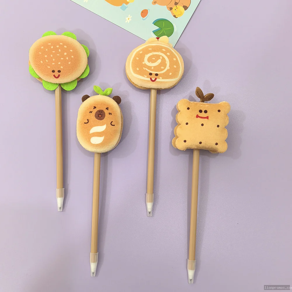 Simulation Burger Shape Pen, Cute Bread Ballpoint Pen for Students