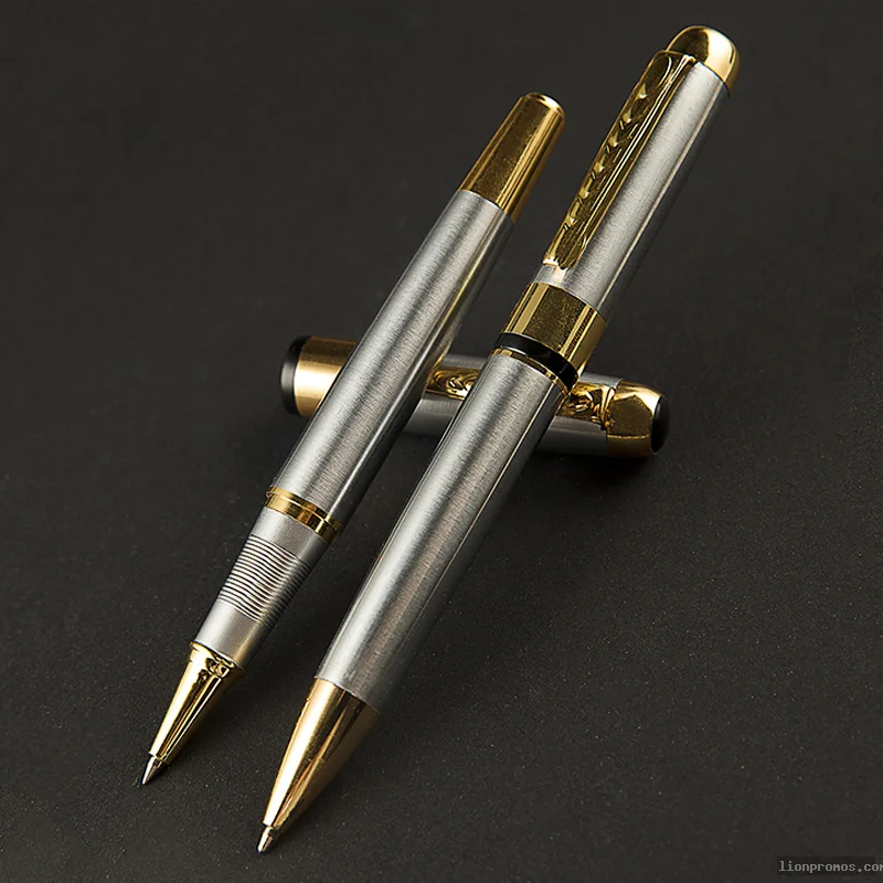 Stainless Steel Advertising Pen, Custom Printed Logo Creative Business Gift