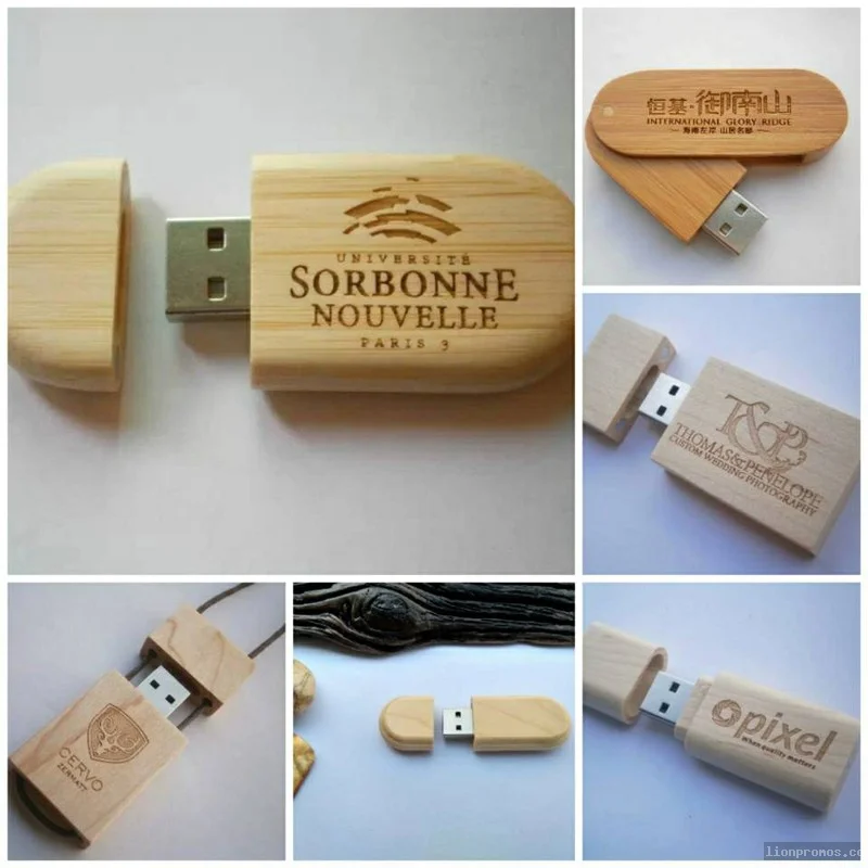 Wood USB Stick, Personalized Logo Business Conference Gift